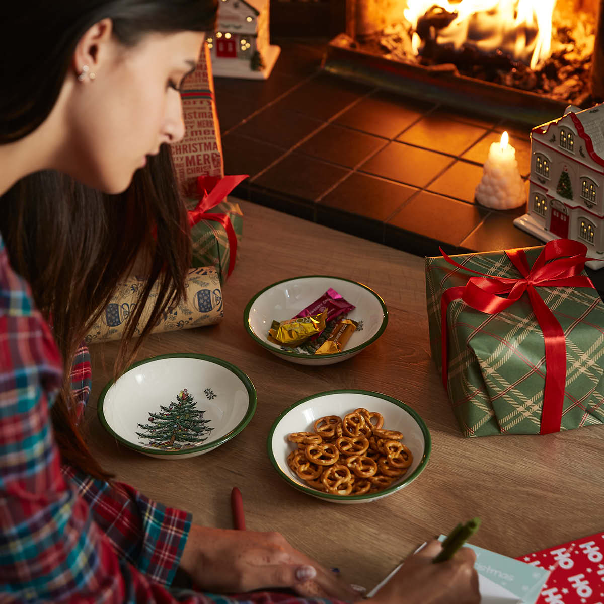 Christmas Tree Cereal Bowl image number null